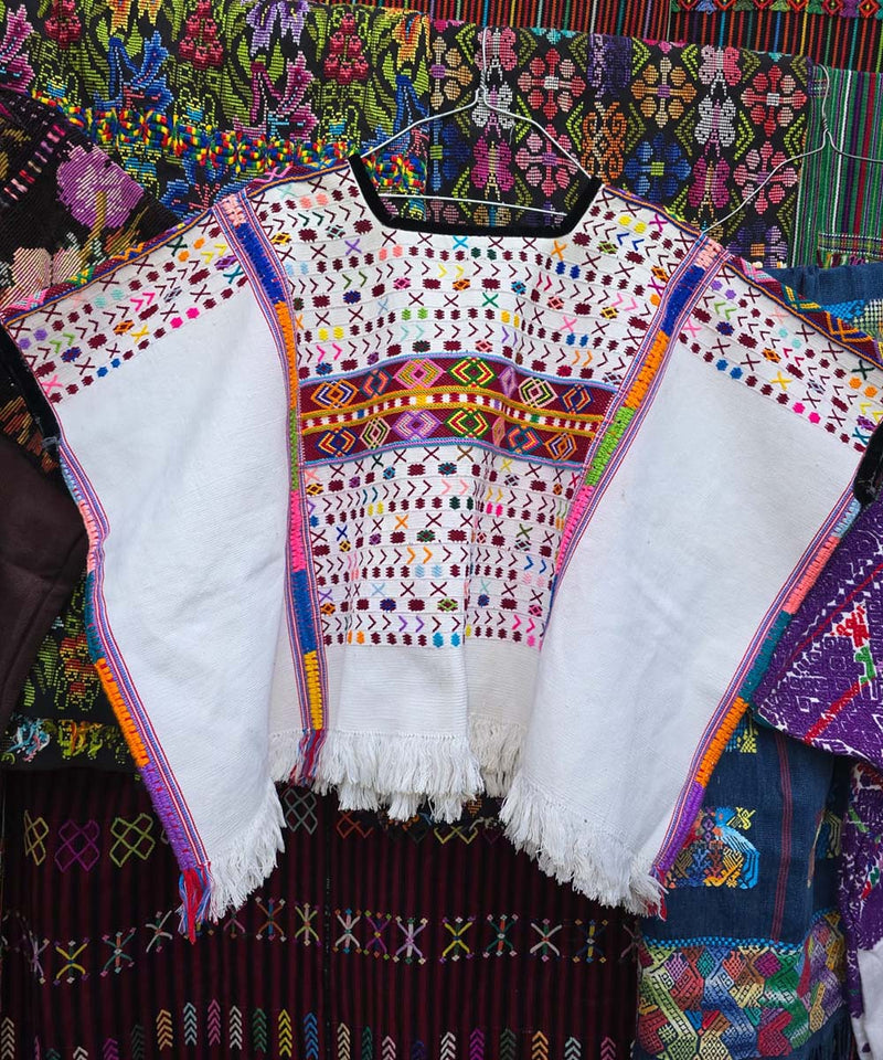 White Colotenango huipil