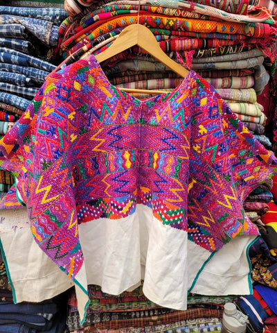 Fuchsia Sacatapequez huipil