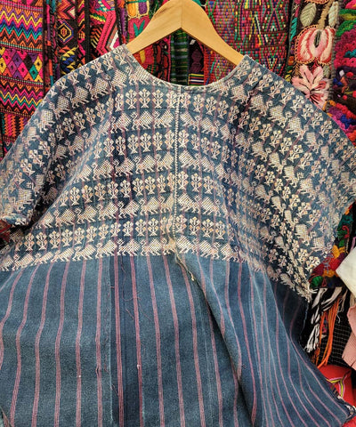 Lions and corn Nahuala huipil