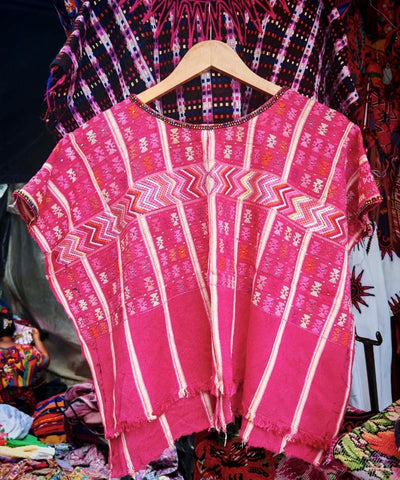Hot pink San Lucas huipil