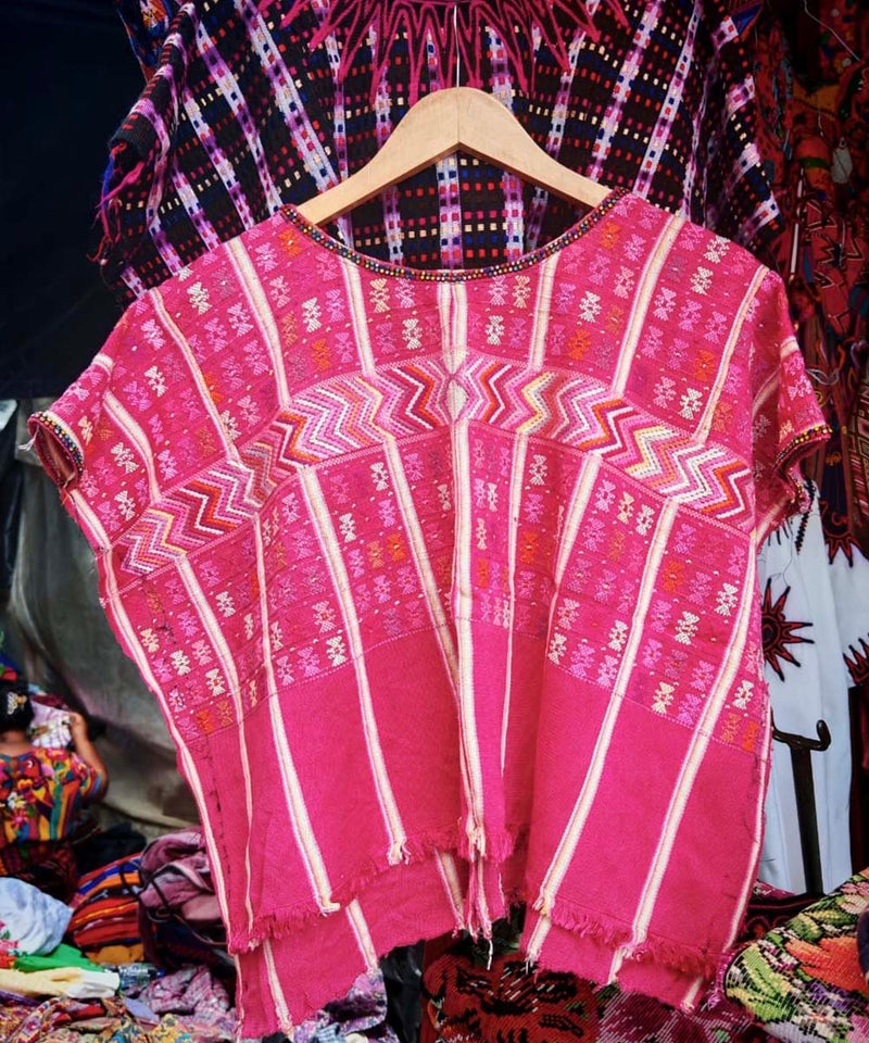 Hot pink San Lucas huipil