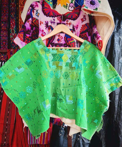 Simple green Coban huipil