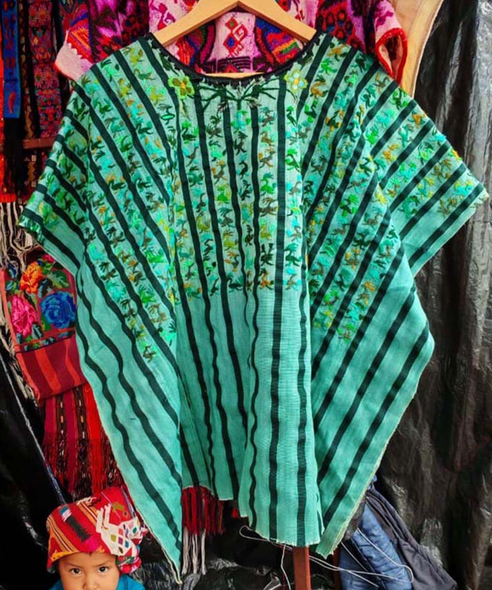 Mint green Santiago huipil