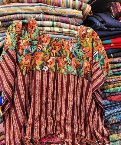 Patzun huipil with birds