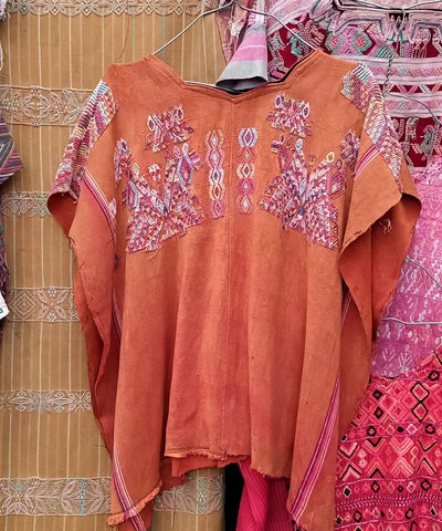 Terracotta Chajul huipil