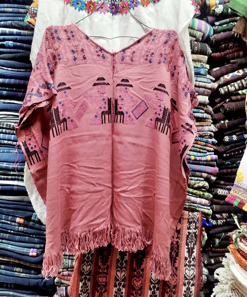 Warm pink San Lucas Toliman huipil