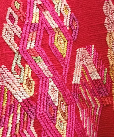 Bright red Chajul huipil 2