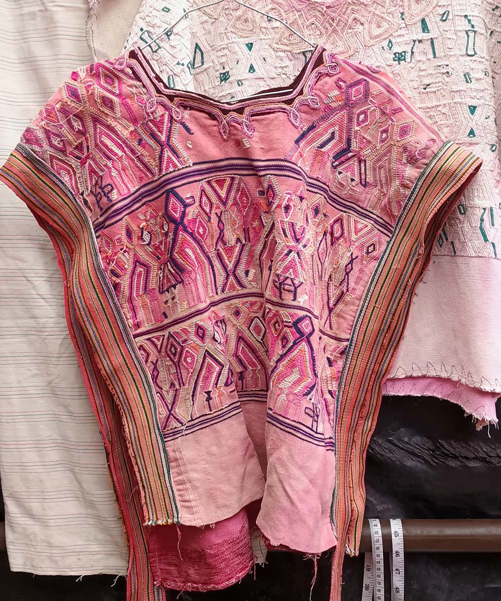 Pretty pink Nebaj huipil