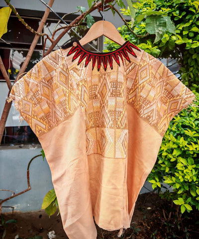 Biscuit coloured Chichi huipil