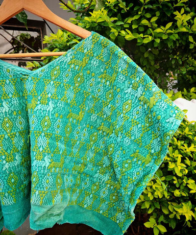 Bonito huipil verde de Cobán