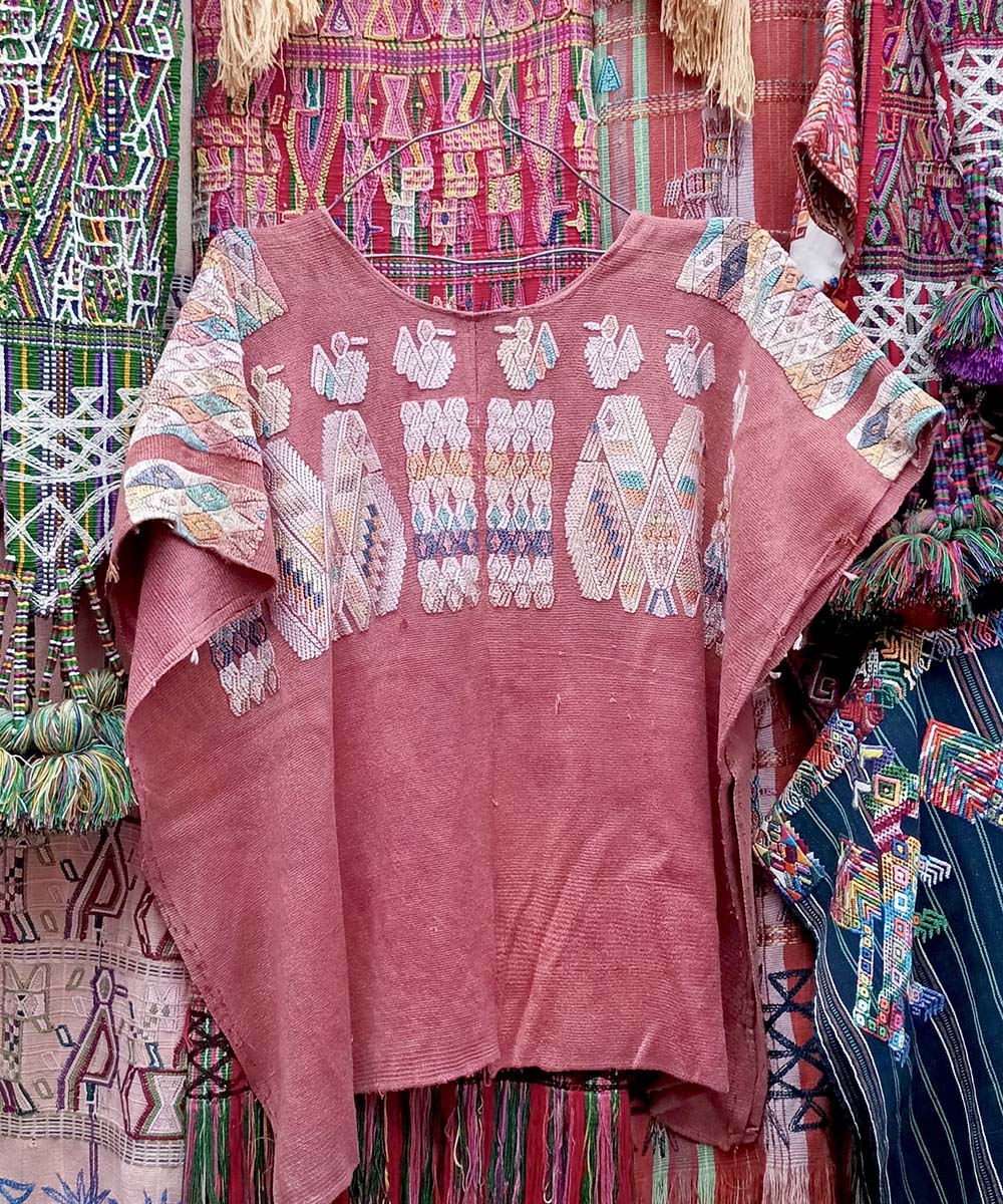 Faded red Chajul huipil