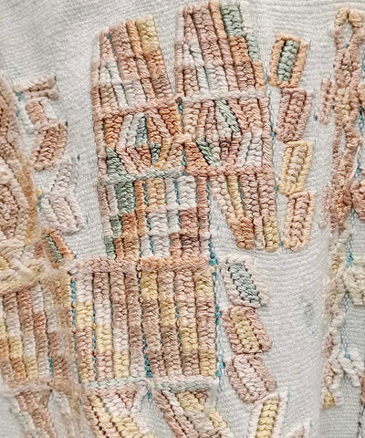 White Chajul huipil with stylised horses