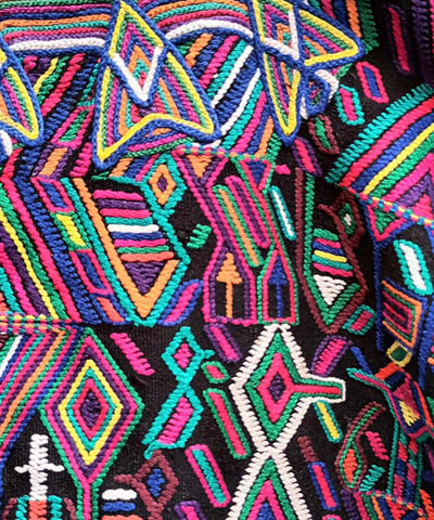 Bold colorful Nebaj huipil