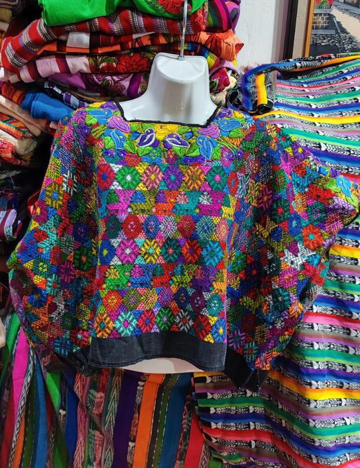 Multicoloured Cobán Huipil #8-165