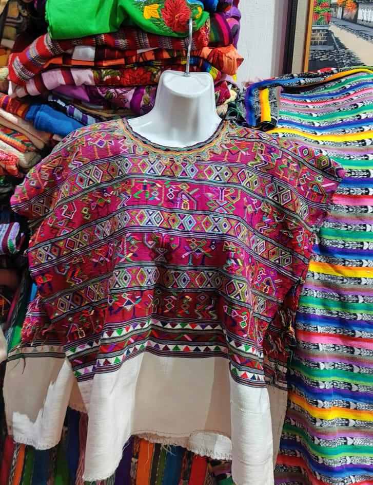 Traditional Red Nebaj Huipil #8-156
