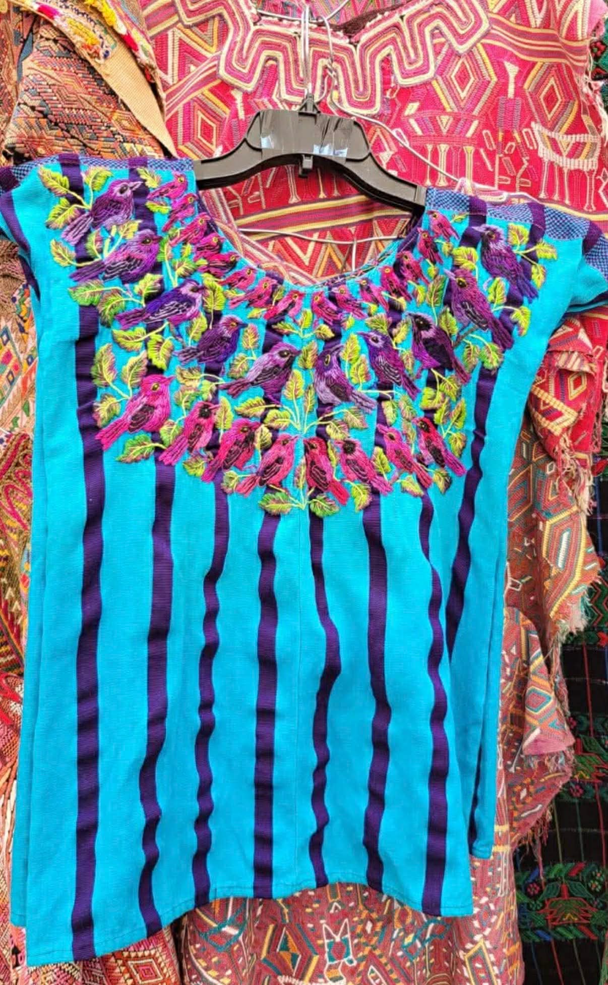 Blue Santiago huipil (Reserved for Myriam)