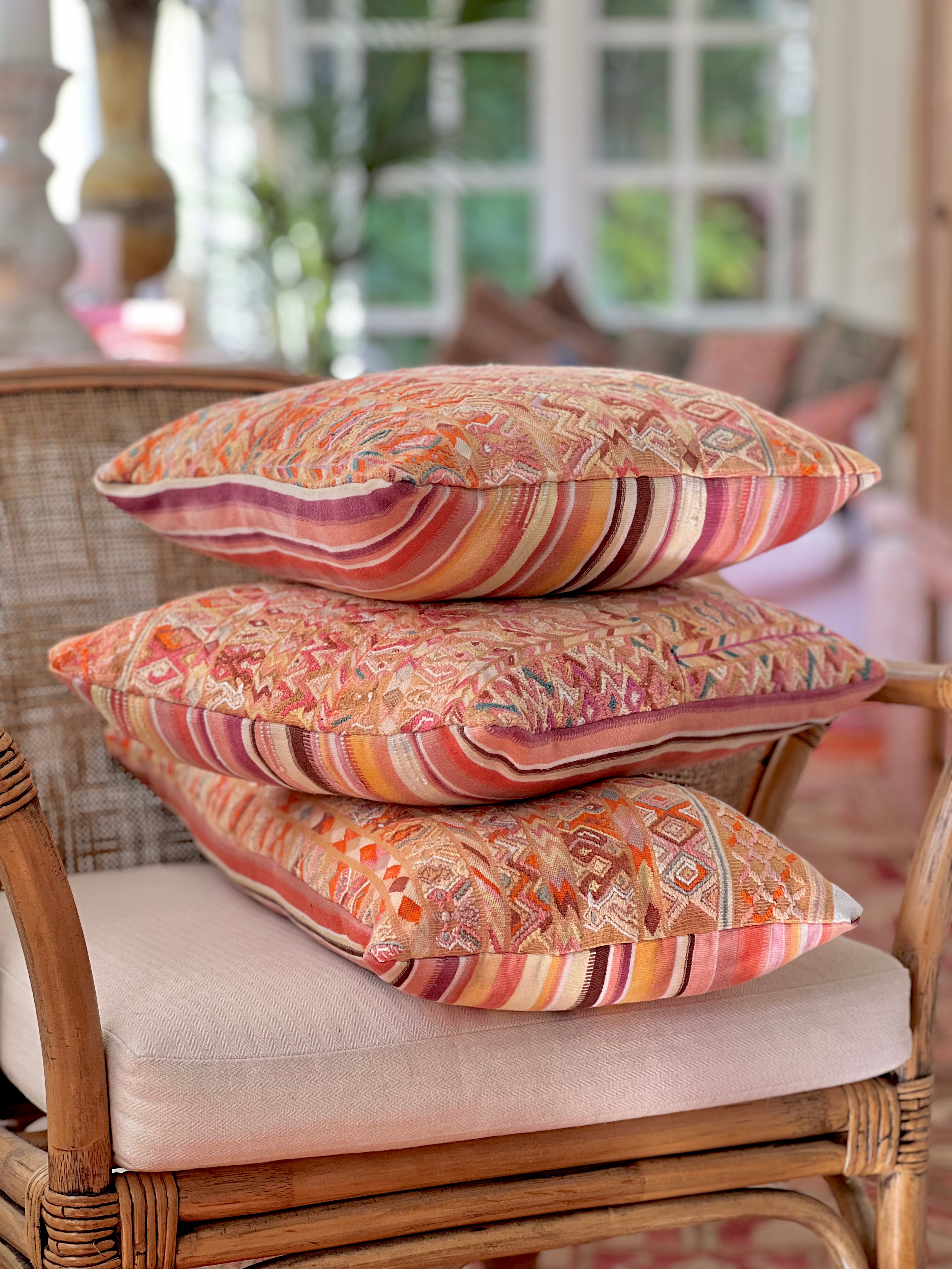 Sunset San Juan Cotzal throw pillow