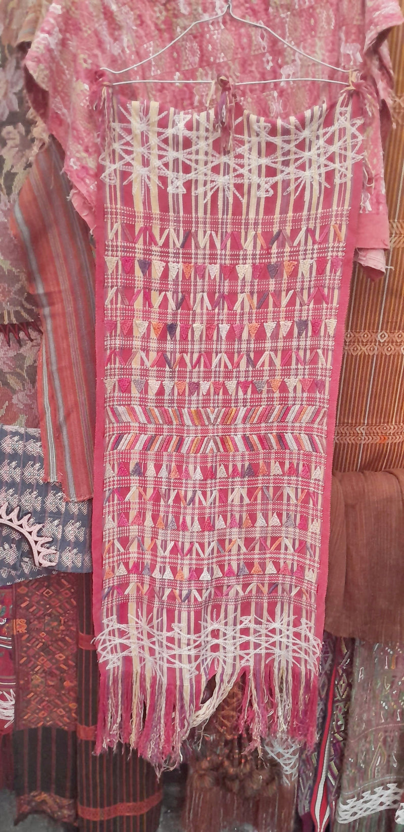 Embroidered Vintage Guatemalan huipil textile