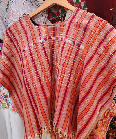 Coral Colotenango huipil