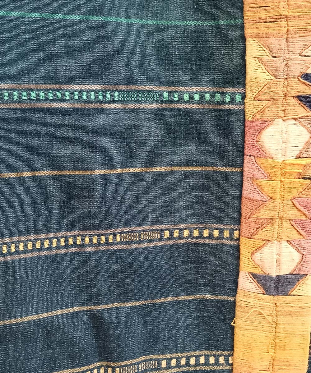 Indigo Chichi corte with coral randa