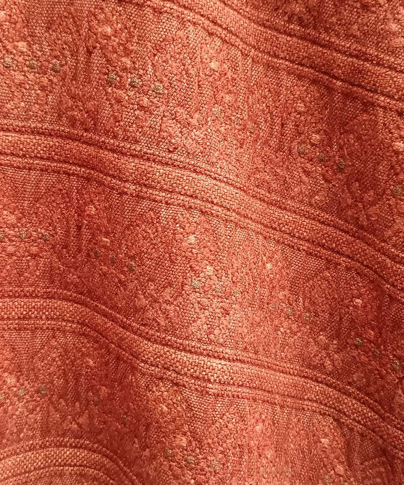 Huipil nahuala de coral brillante