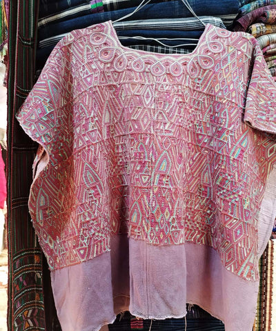 Sunset Pink Nebaj huipil