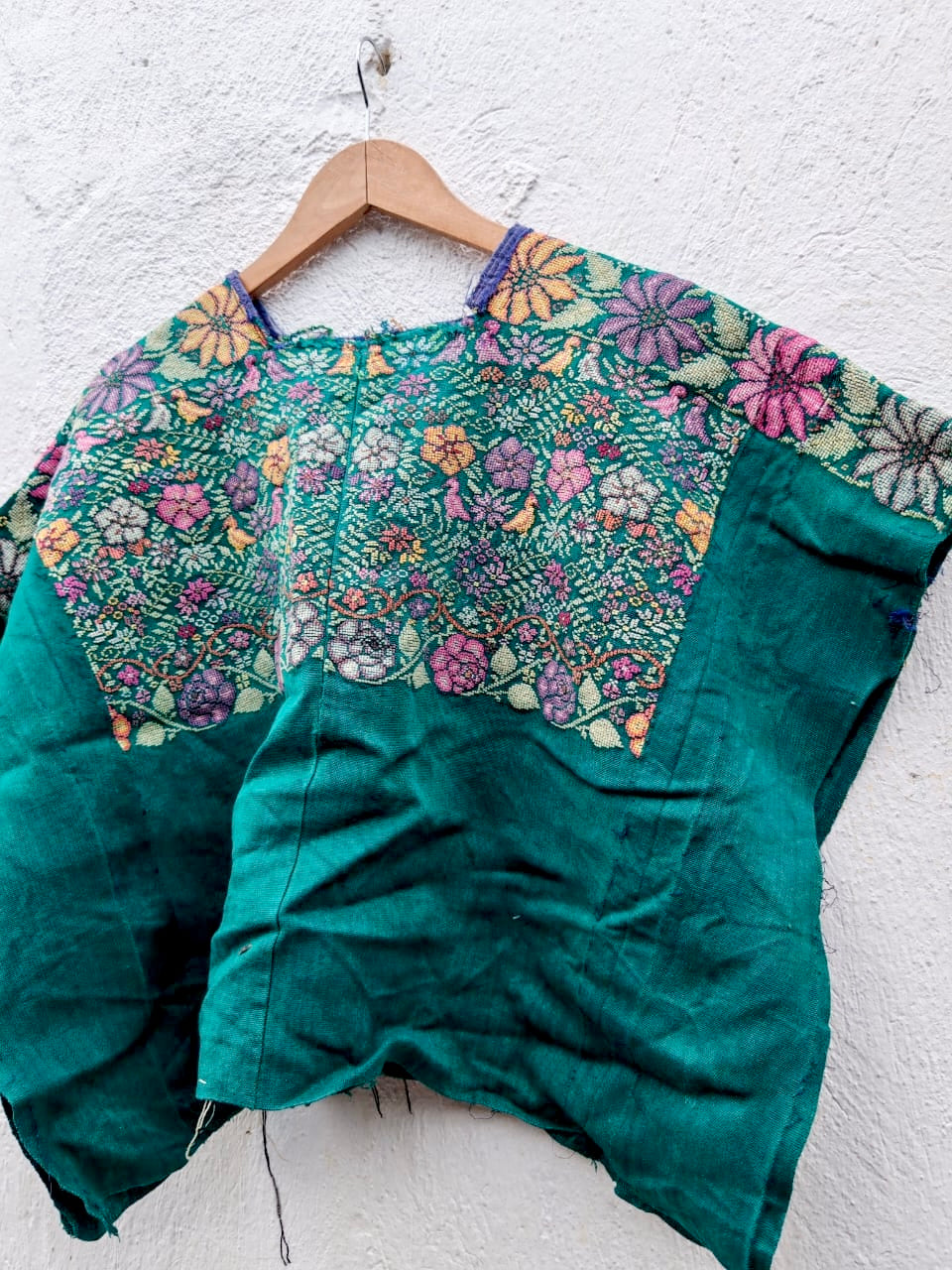 Floral Green Huipil