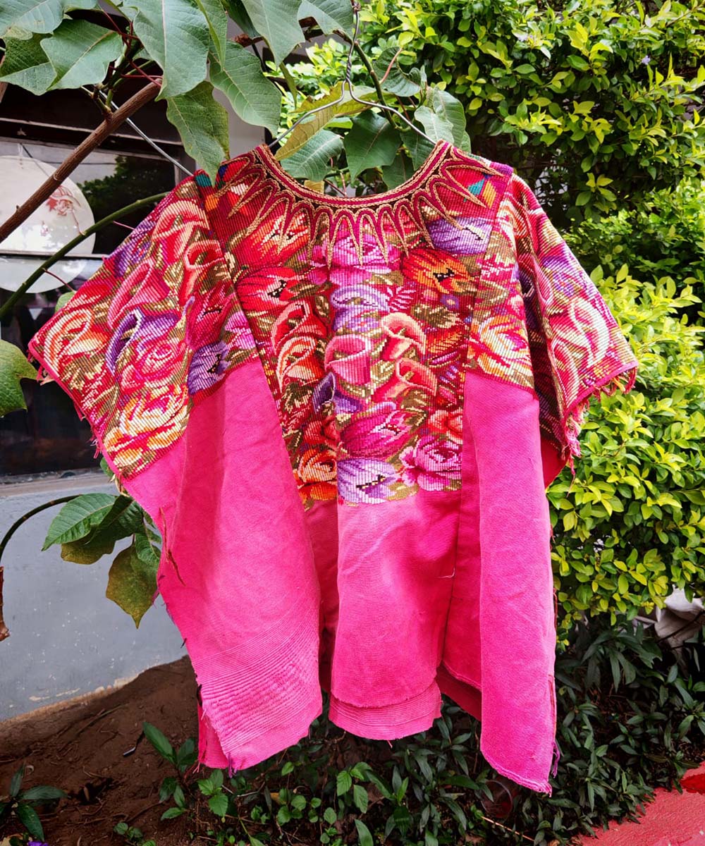 Hot pink Chichi huipil