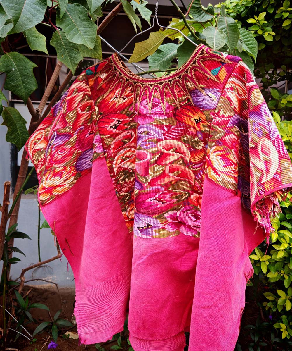 Hot pink Chichi huipil
