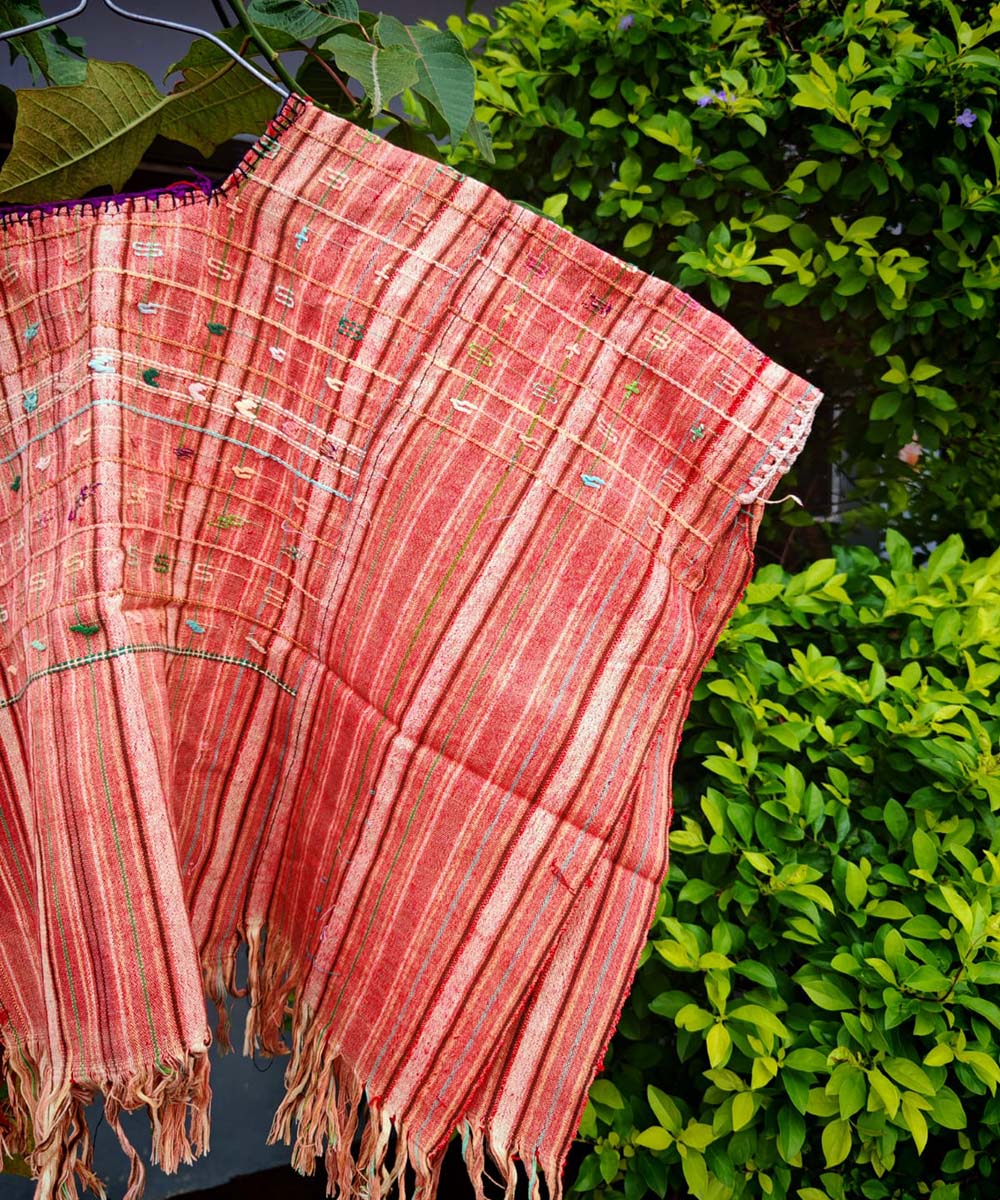 Faded coral Colotenango huipil