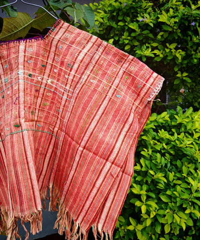 Faded coral Colotenango huipil