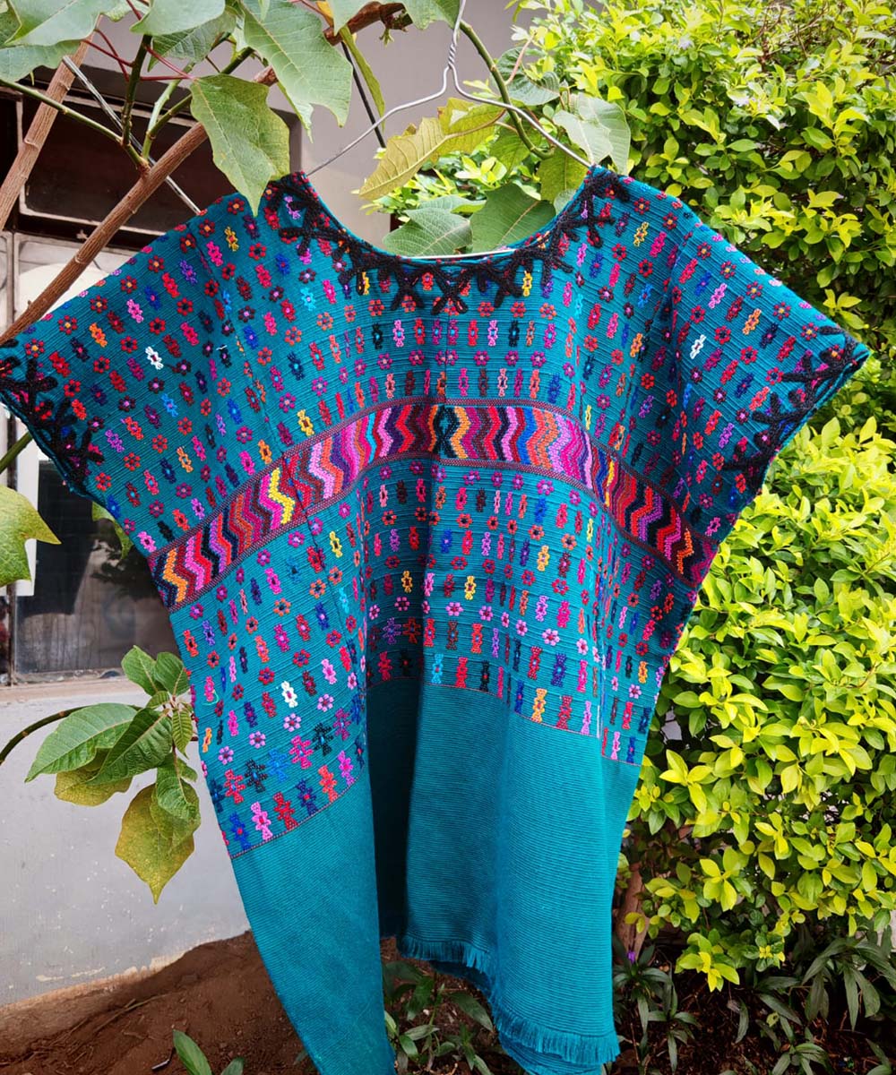 Turquoise San Lucas huipil