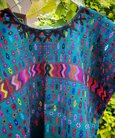 Turquoise San Lucas huipil
