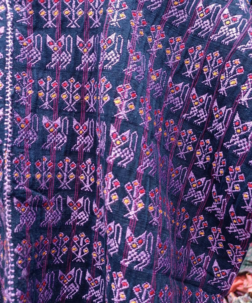 Vintage Guatemalan huipil with handwoven Mayan embroidery