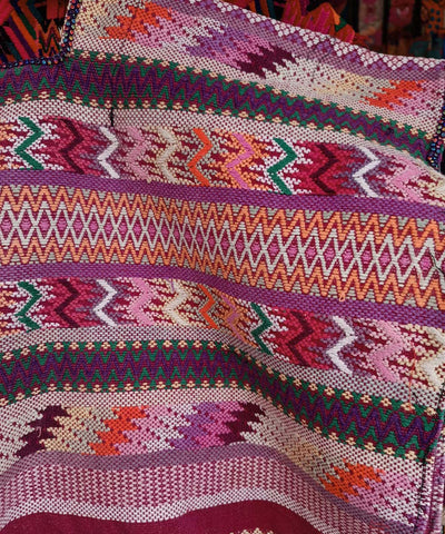 Vintage Guatemalan huipil with handwoven Mayan embroidery