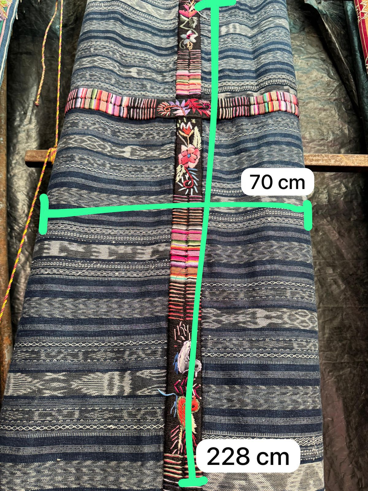 Indigo ikat Chichicastenango corte #5-71