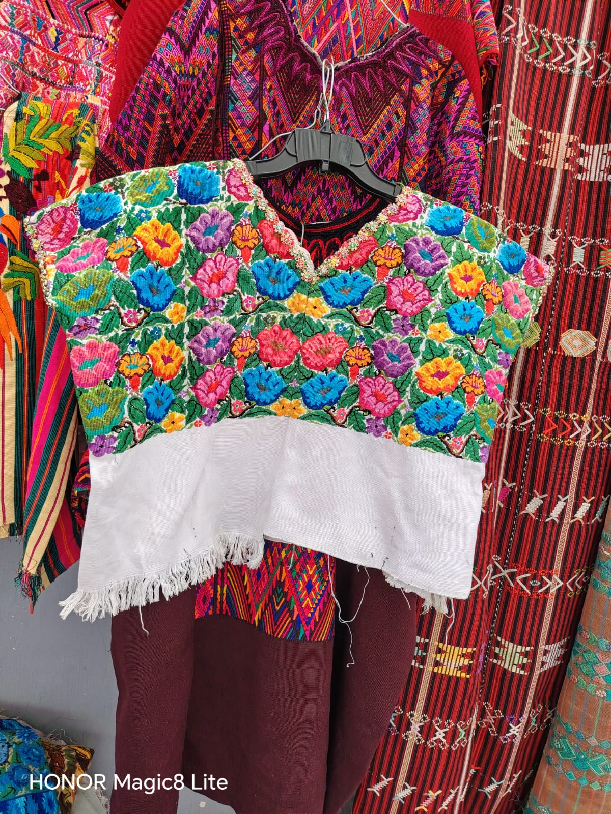 Colourful Floral Santiago Huipil #6-424