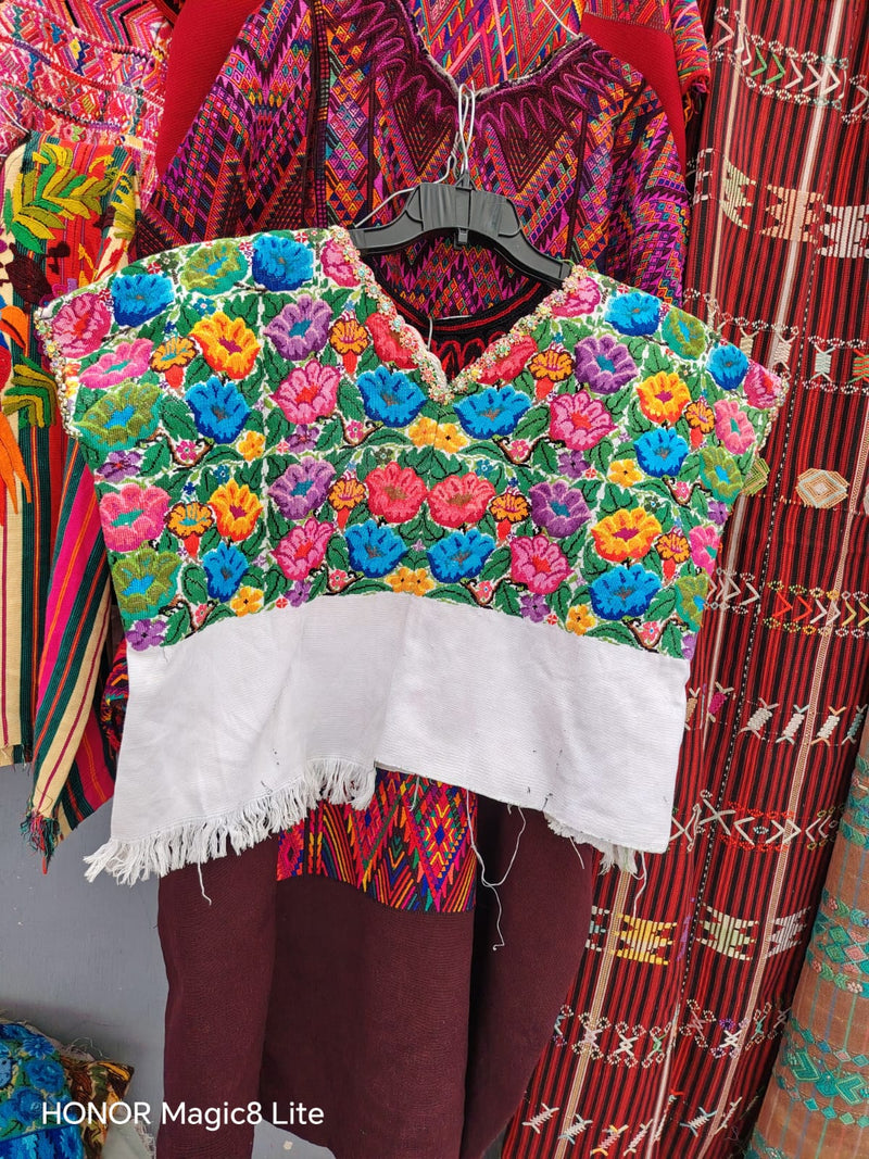 Colourful Floral Santiago Huipil #6-424