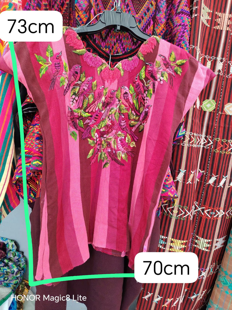 Hot Pink Santiago Huipil #6-420