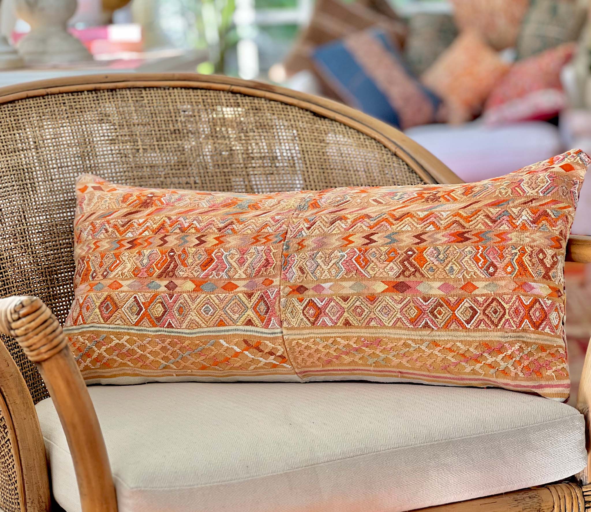Sunset San Juan Cotzal lumbar pillow