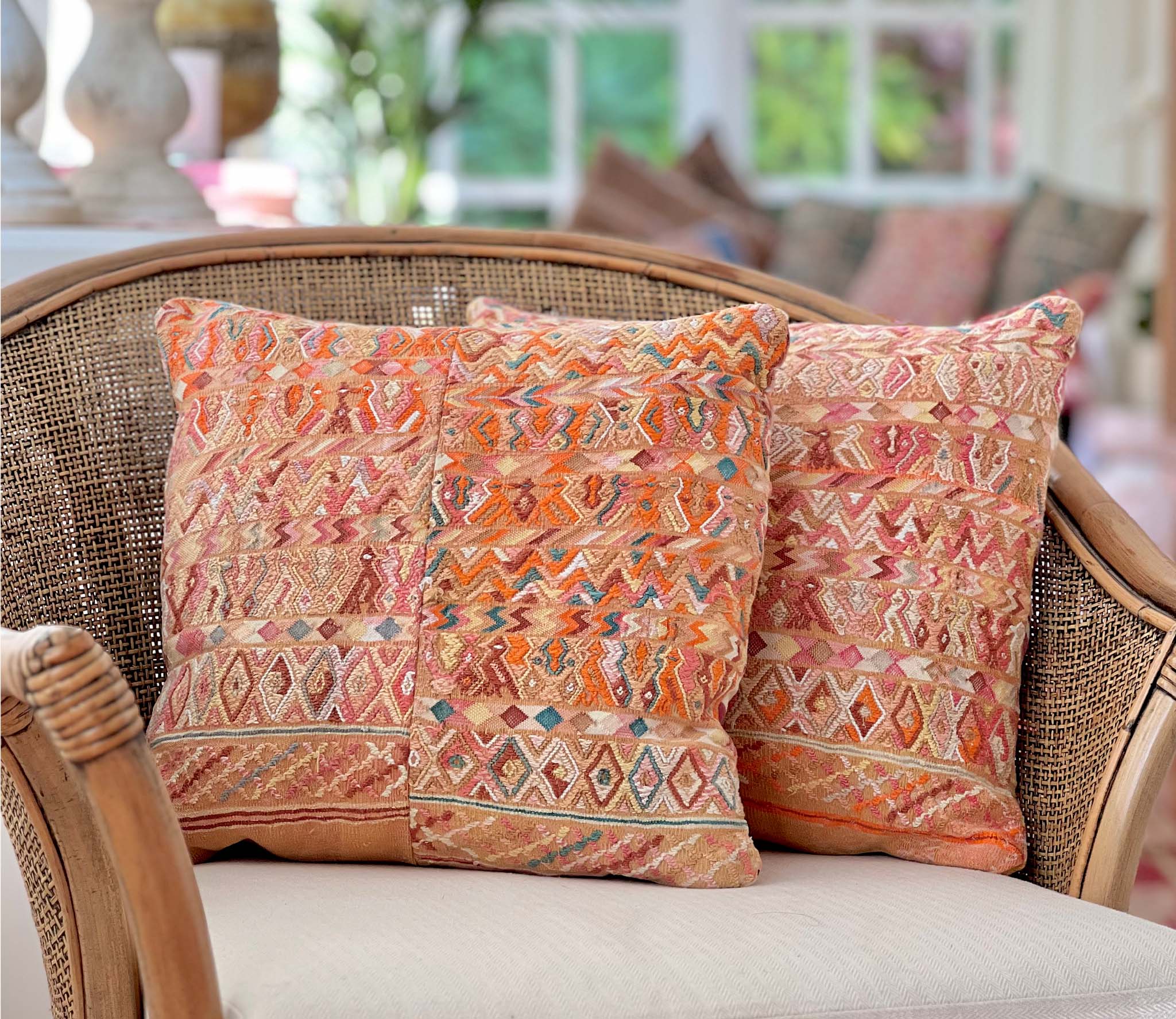 Sunset San Juan Cotzal throw pillow