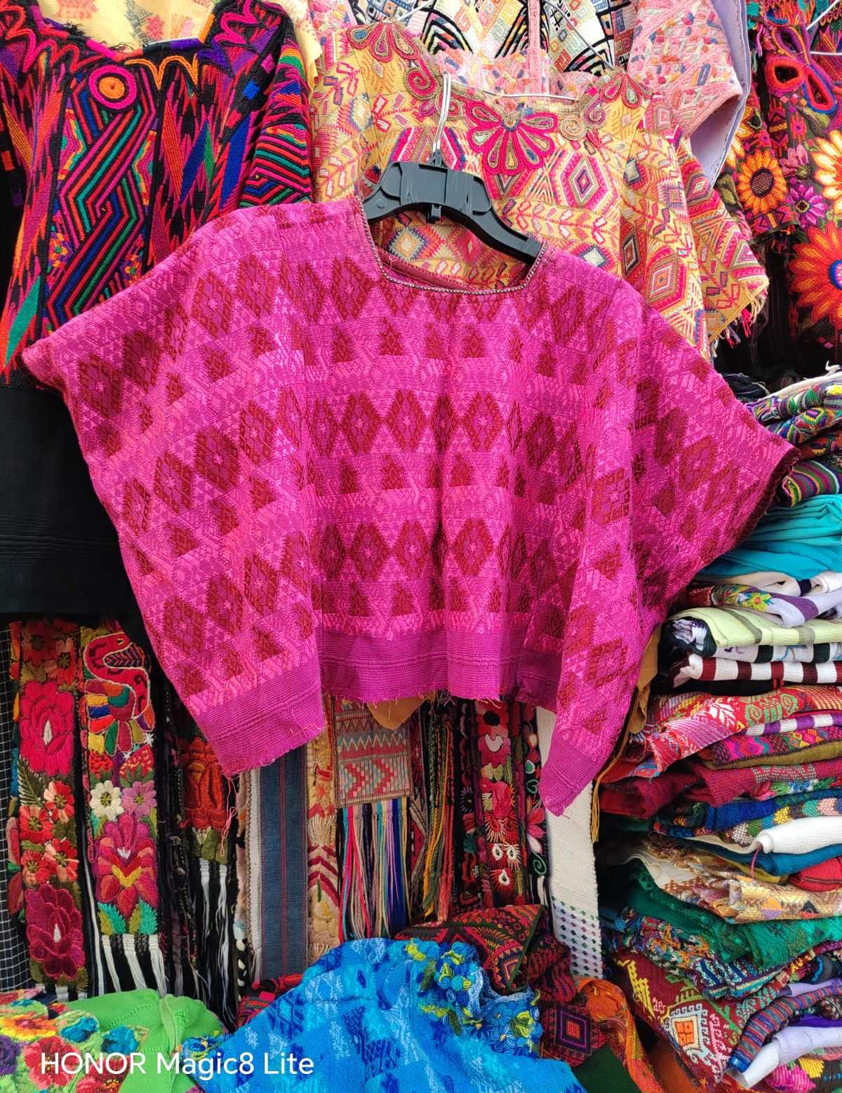 Hot pink Coban huipil #4-162