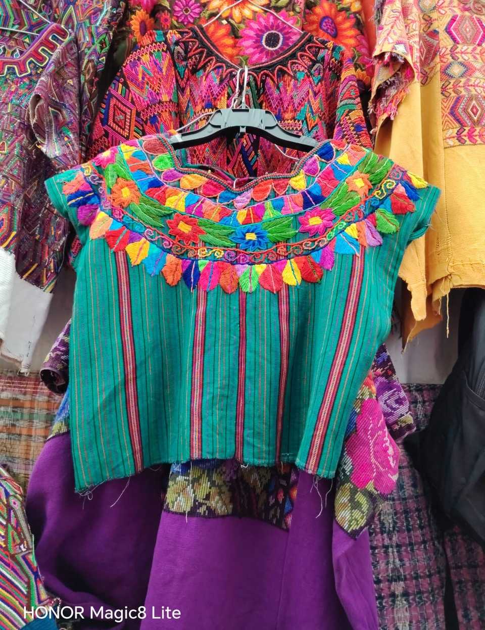 Turquoise Patzun huipil #4-264