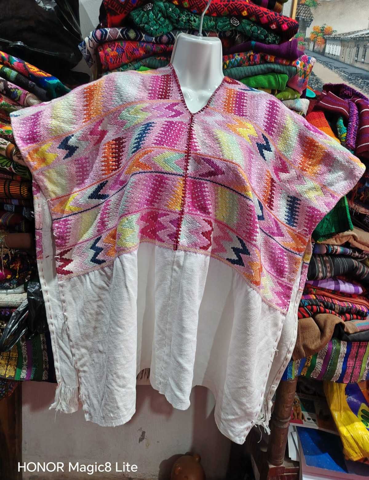 Pink Zigzag Comalapa Huipil #6-192
