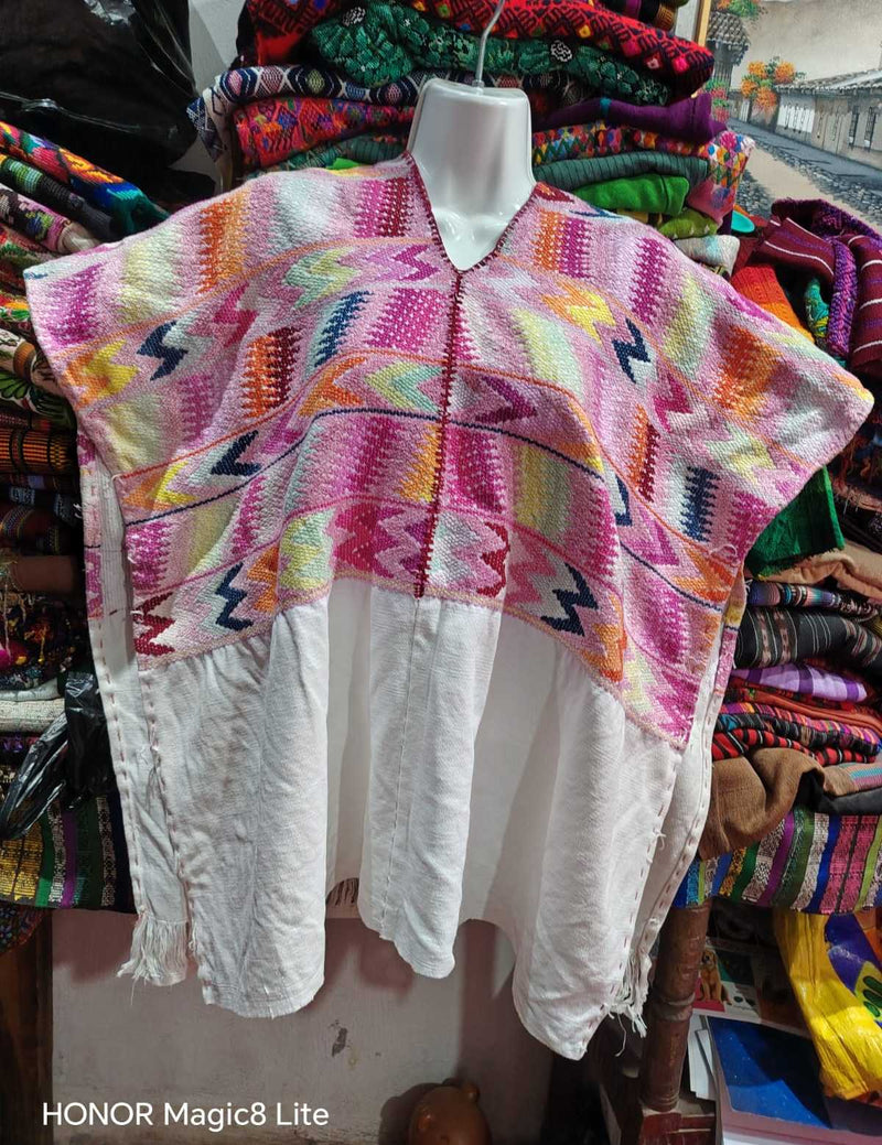 Pink Zigzag Comalapa Huipil #6-192