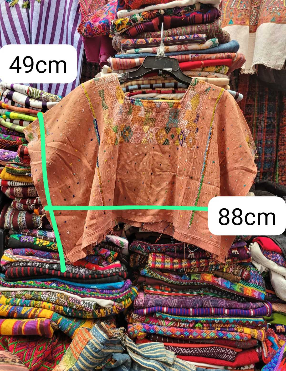 Coral Coban huipil #3-42