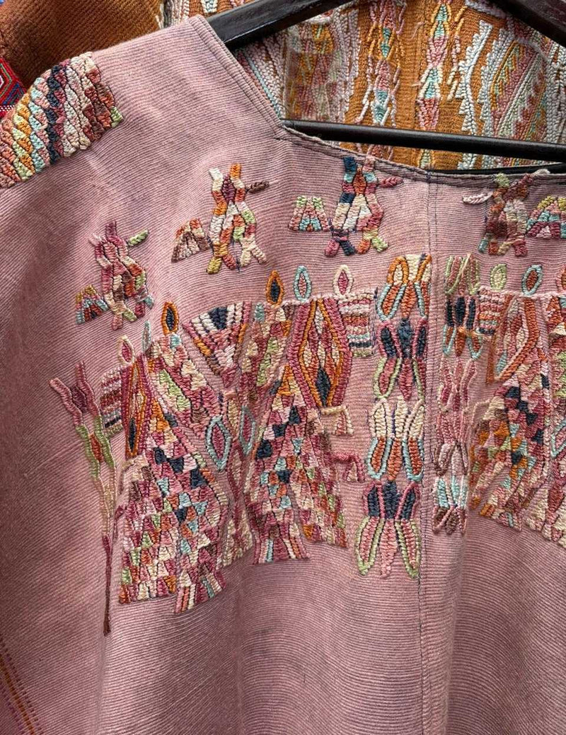 (Reserved for Cheryl) Pale pink Chajul huipil #2-36