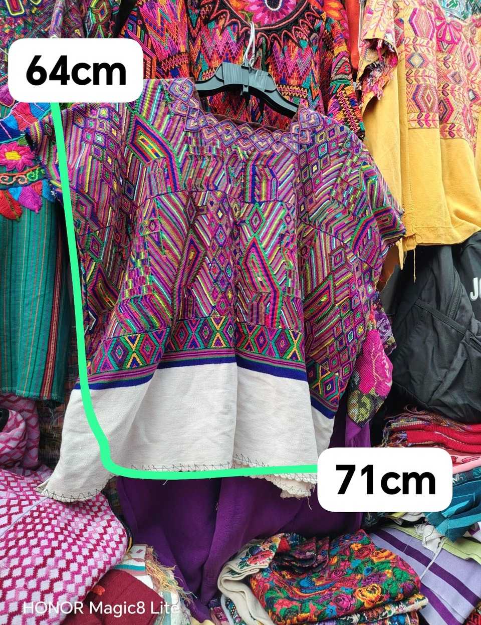 Berry and white Nebaj huipil #4-260