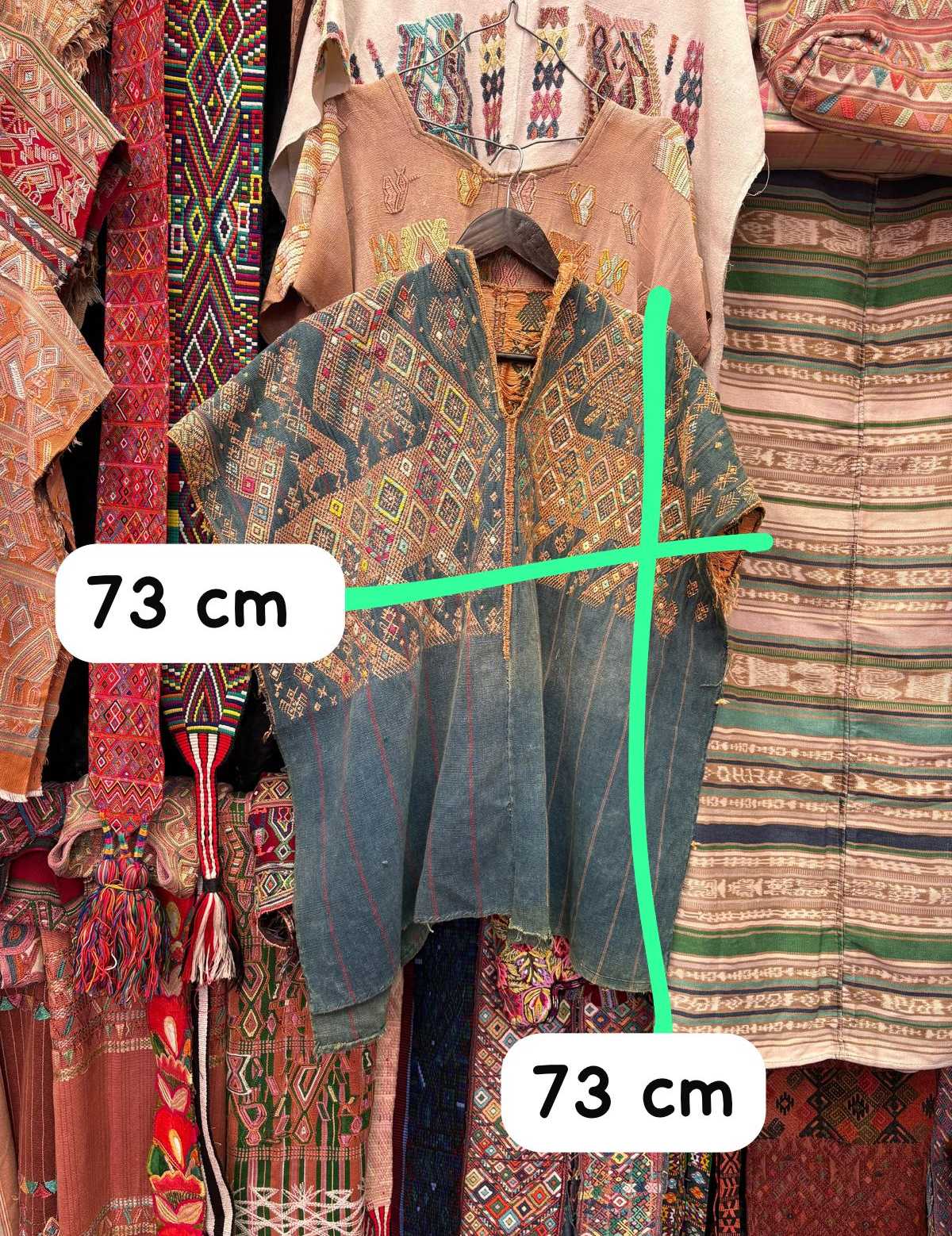 (Reserved for Eva) Indigo Nahuala huipil #2-96