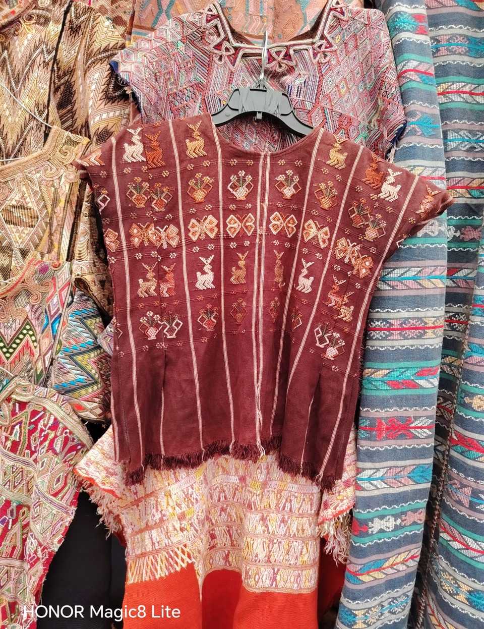 Chocolate brown San Lucas Toliman huipil #4-310